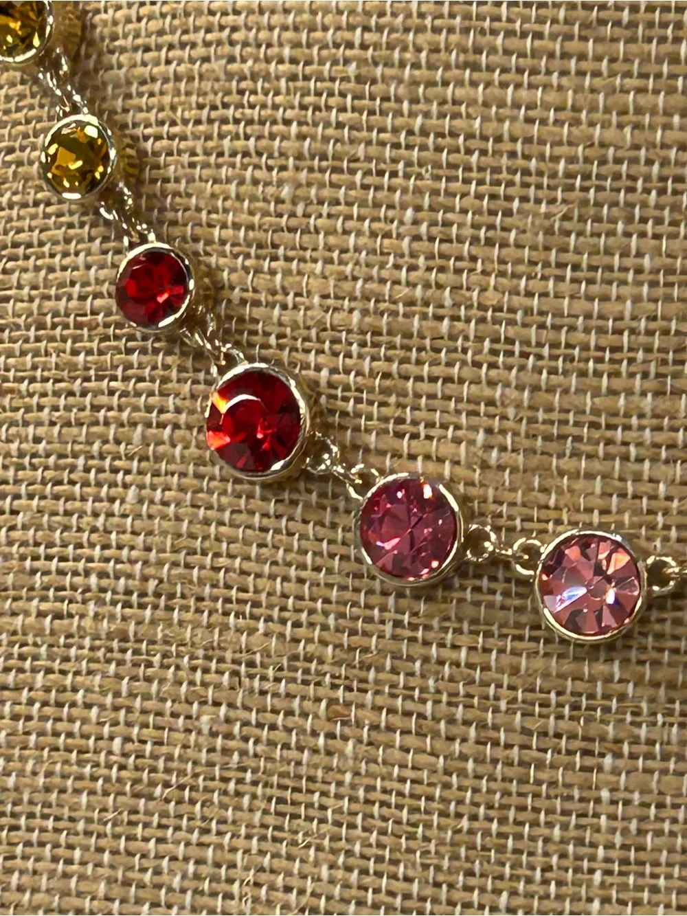 Gorgeous! J. Crew rainbow rhinestone necklace